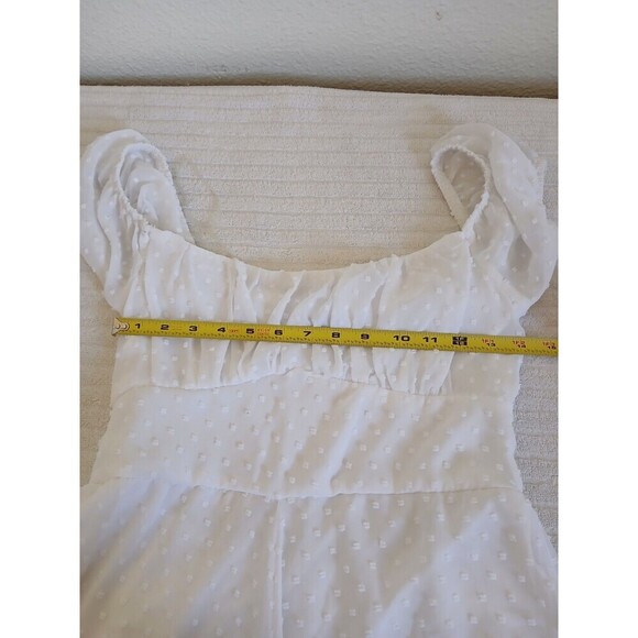 J for Justify Romper Dress size Large Short Sleeve Lined Coastal Beachy - Picture 11 of 14